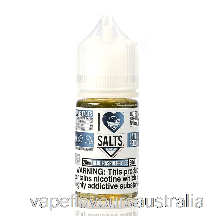 Vape Australia Blue Raspberry ICE - I Love Salts - 30mL 25mg